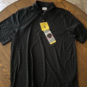 Greg Norman Dry Fit Black Polo Shirt